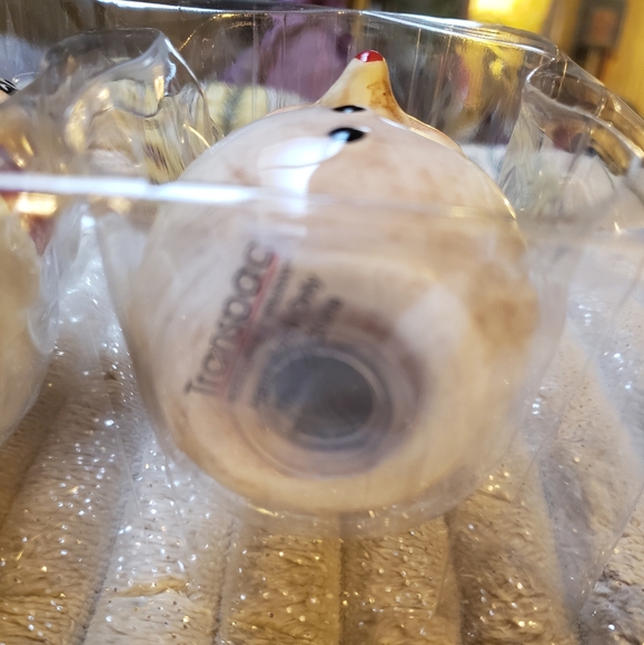 Johanna Parker Reindeers Ceramic Christmas Salt & Pepper Shakers 4" Set of 2 NEW - Picture 5 of 7